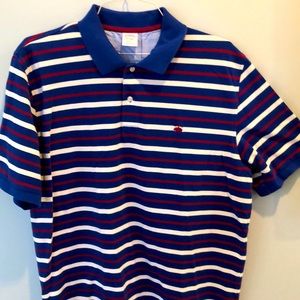 Brooks’s Brothers blue/stripe polo shirt sleeve XL